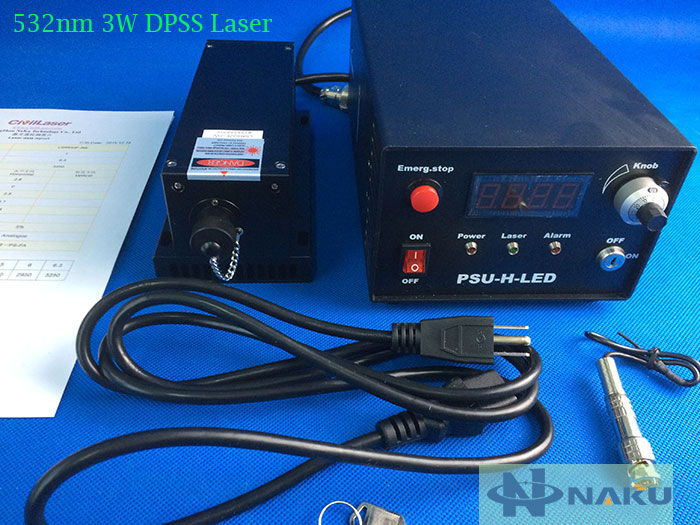 532nm 3W dpss laser